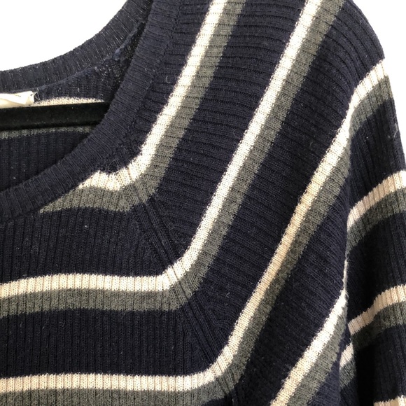 MOTH•Navy Striped Sweater - Picture 3 of 7
